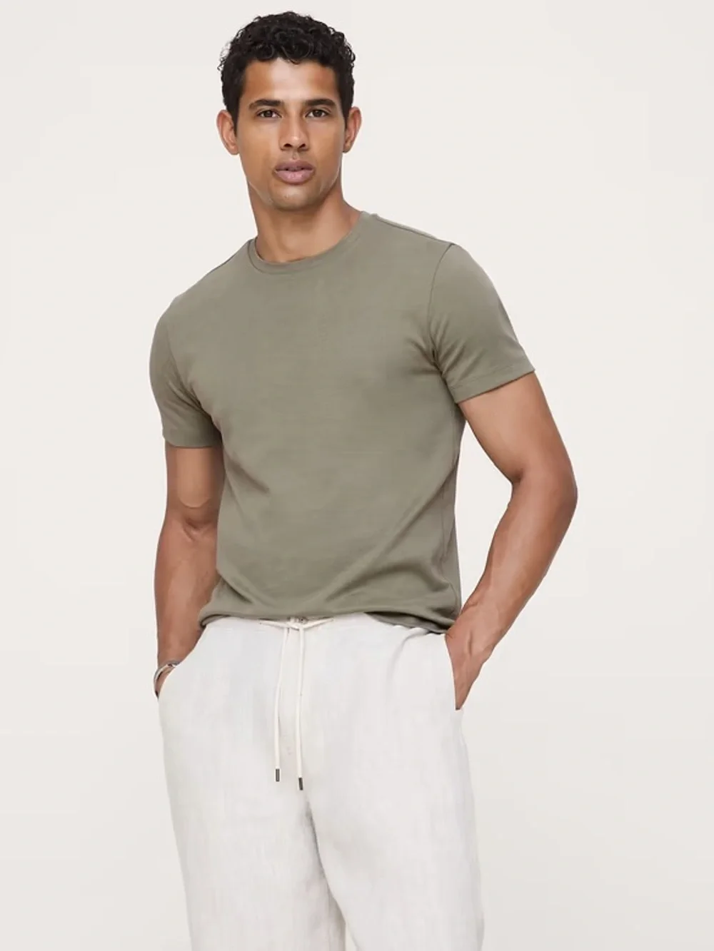 Banana Republic Men's Luxury Touch Crew Neck Tees